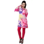 Chiktones Polyester Crepe Printed Kurti