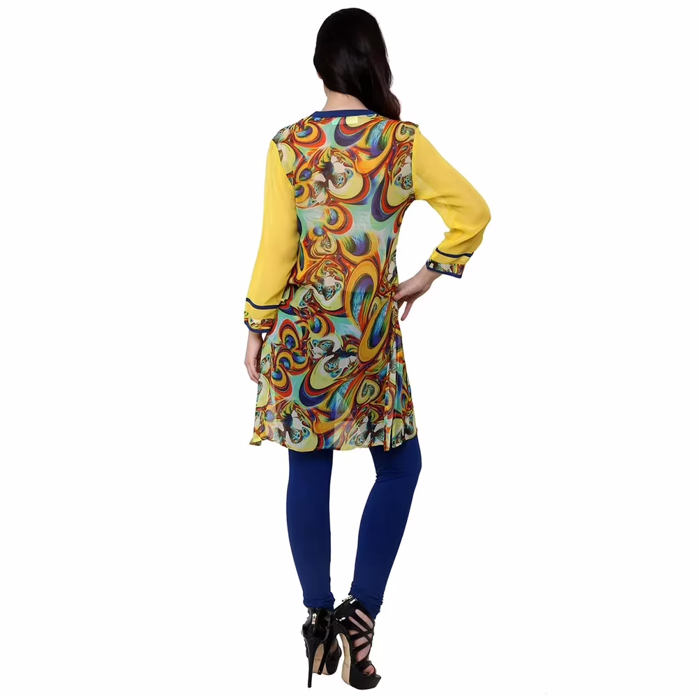 Chiktones Viscose Georgette Printed Kurti - Image 3