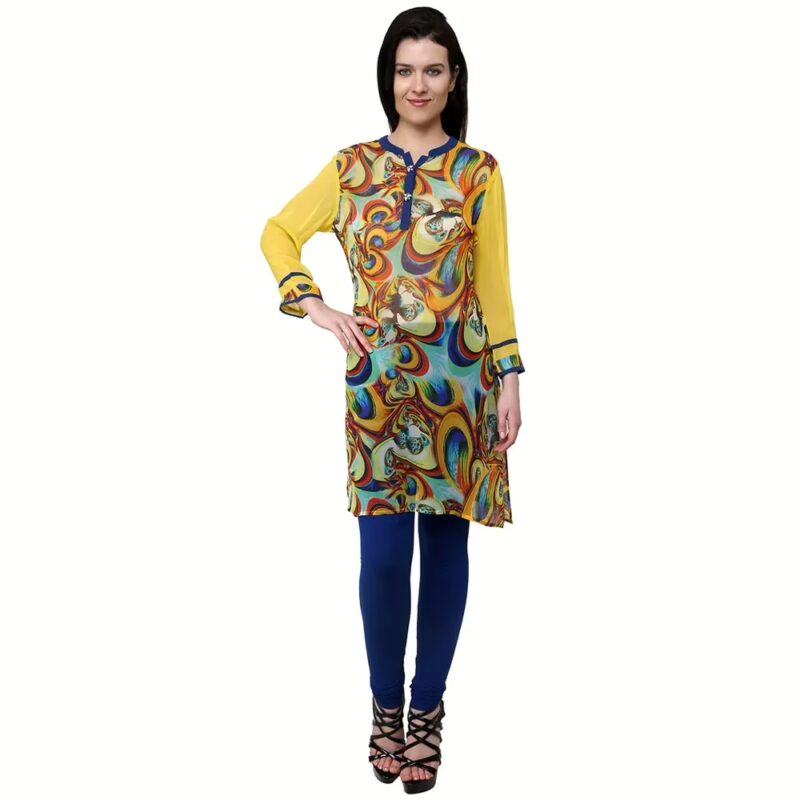 Chiktones Viscose Georgette Printed Kurti