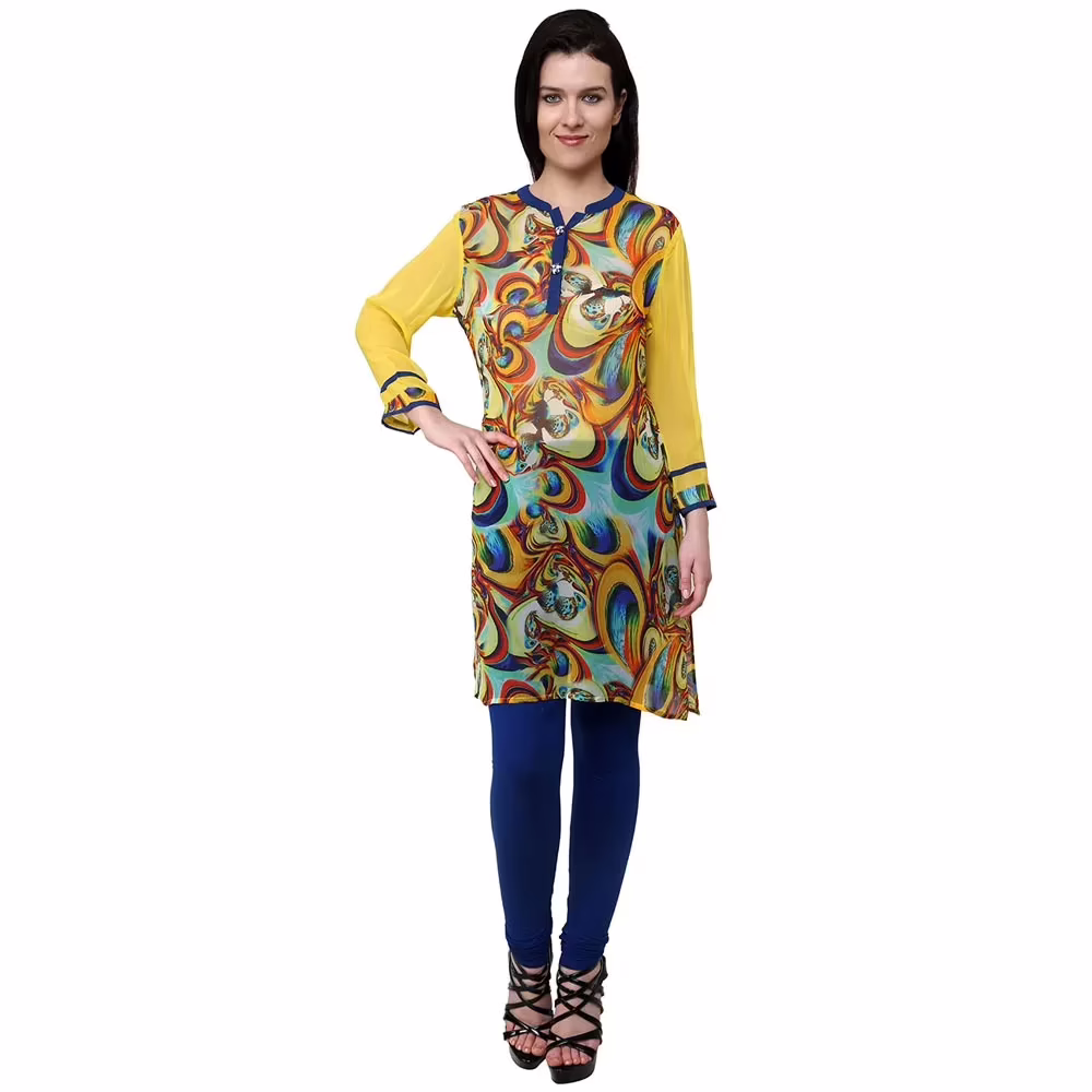 Chiktones Viscose Georgette Printed Kurti