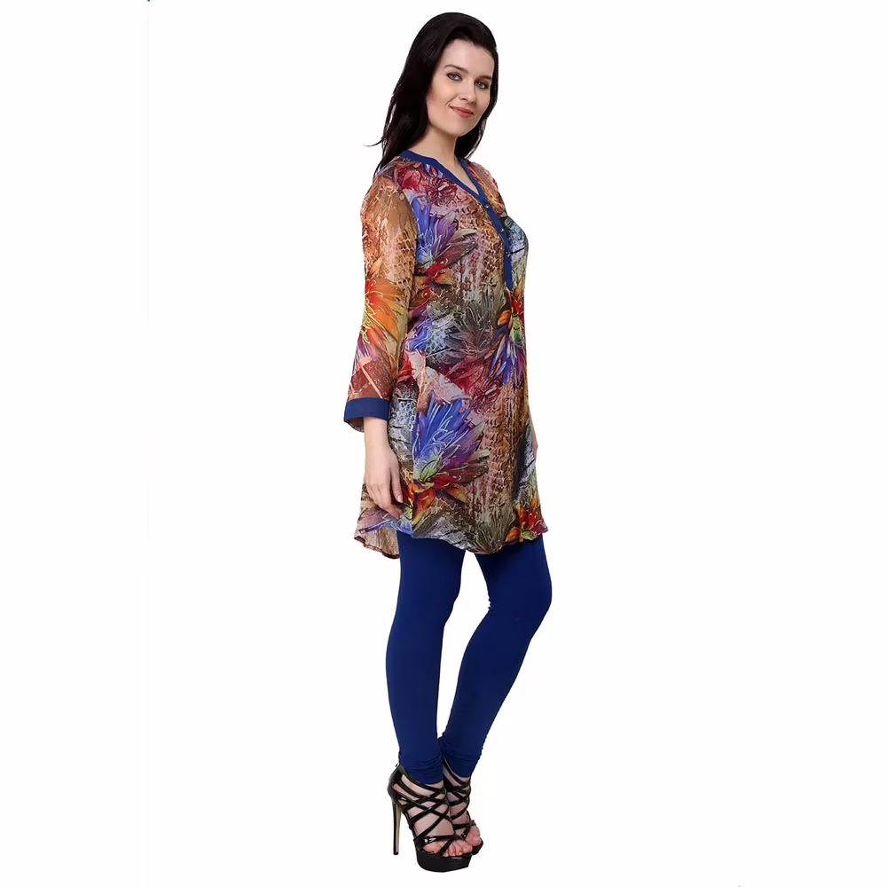Chiktones Viscose Georgette Printed Kurti - Image 3