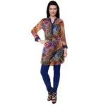 Chiktones Viscose Georgette Printed Kurti