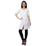 Chiktones Cotton Kurti With Embroidered