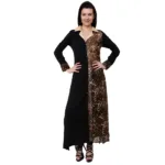 Chiktones Polyester Georgette Print/Plain Kurti