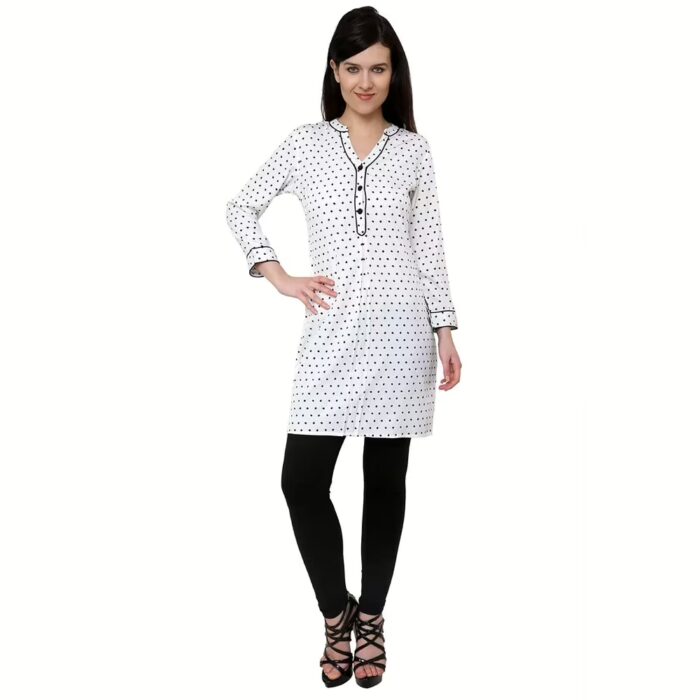 Chiktones Polyester Crepe Printed Kurti