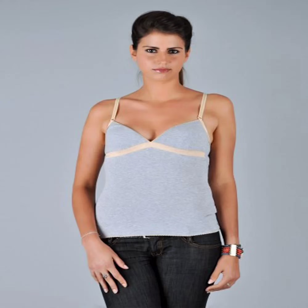 D&G Stylish Grey Golden Strip Camisole