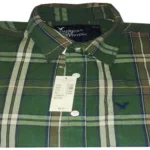 American Eagle Outfitters-Dark Green Check Shirt