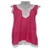 Stylish Longline Embellished Pink Tunic Top - Image 2