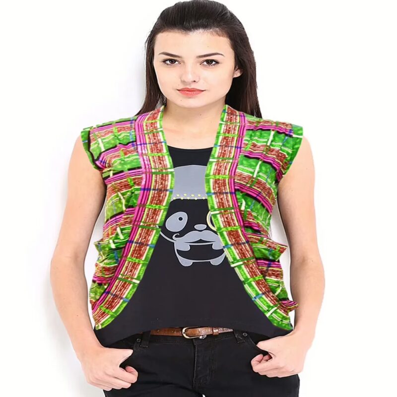 Fashionable Multicolor Shrug -Size L-XL
