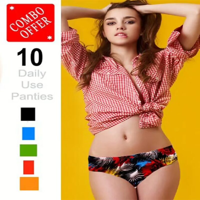 Flower Printed Daily Use Panties Combo