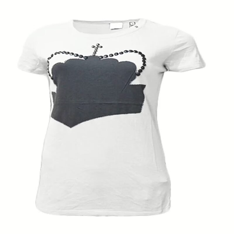 Gas White Sequin Top