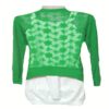 Green Full Back Crochet Design Shrug - Image 2