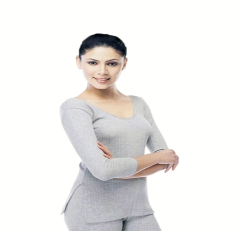 Grey Long Sleeve Thermal Top
