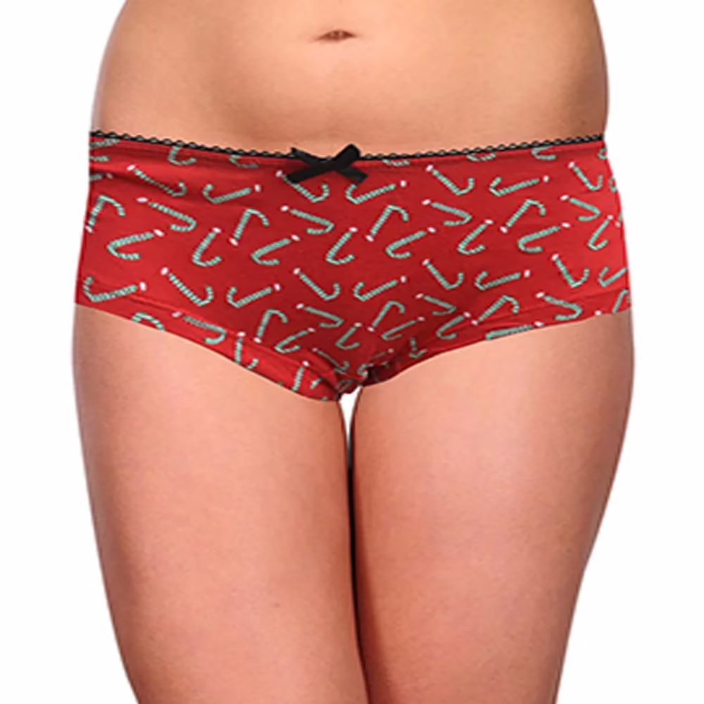 Hot Red No Secret Printed Brief/Panties/Underwear