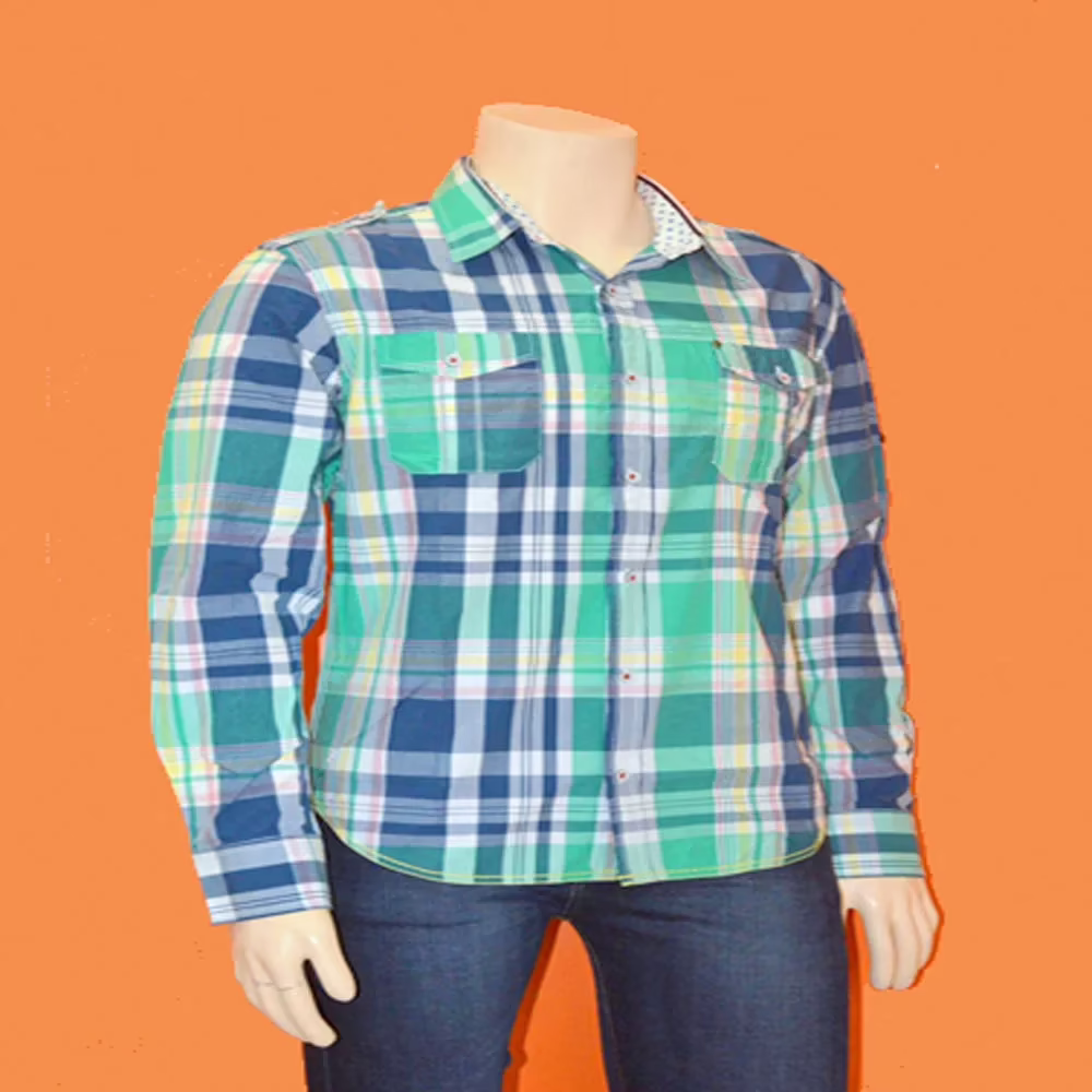 Jack & Jones-Green Check Shirt - Image 3