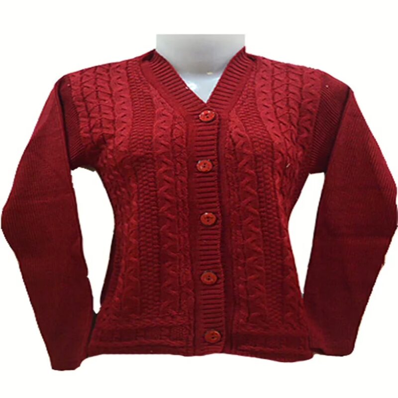 Stylish Maroon Cardigan