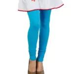 Turquoise Blue Stretchable Hosiery Leggings
