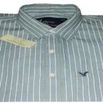 American Eagle Outfitters-Light Grey Stripe Shirt