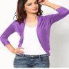 Light Purple Softwear Plain Shrug - Image 2