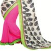 Ambaji White Colored Georgette Printed Saree - Image 3
