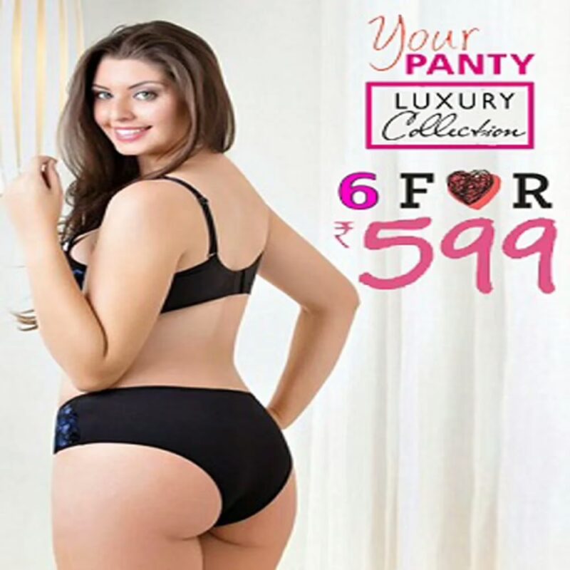 Luxury Value Pack Of 6 Combo Women Brief