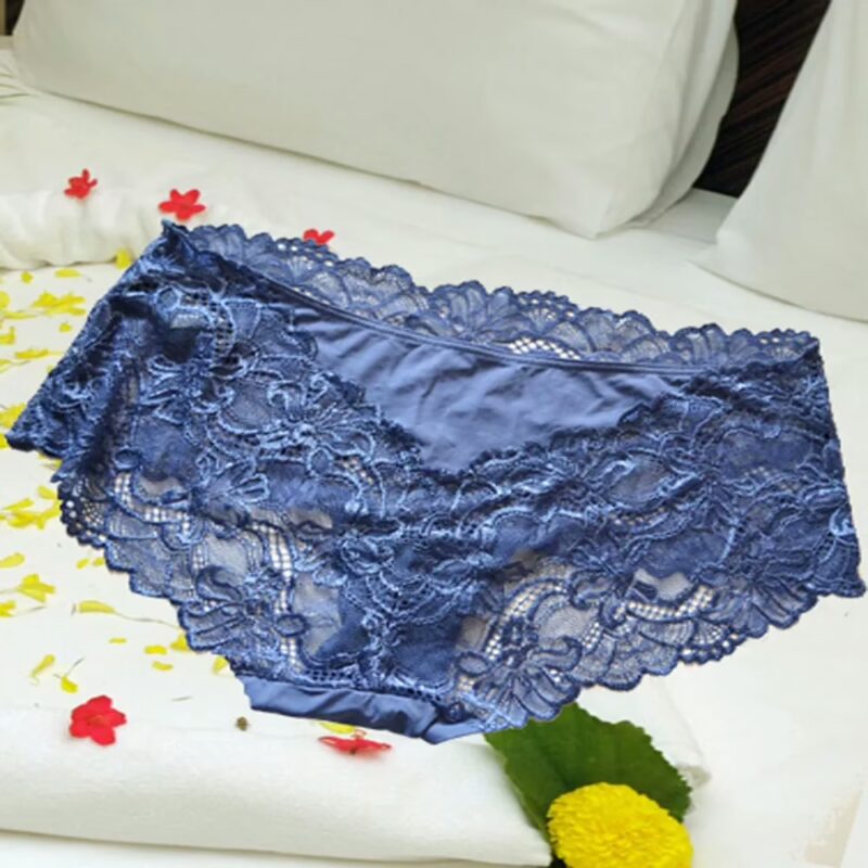 M&S Lace Floral Thread Work Brief Size M