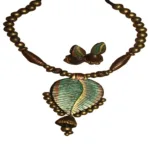 Mango Pendant & Ear Hangings Terracotta Jewelry Set