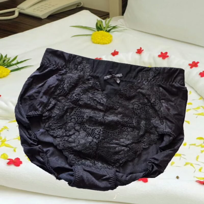Marks & Spencer Sexy Black Front Bow Bridal Brief Size XXL