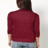 Maroon Softwear Plain Shrug - Image 2