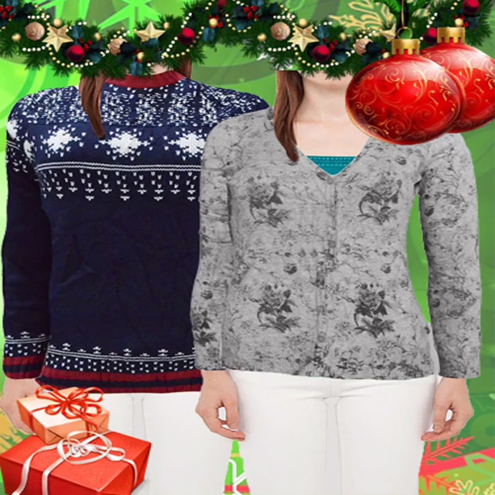 New Year Deals Women Pullover Sweater Combo Pack Of Two