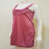 Luxury Dark Coral Babydoll Nightwear - Image 3