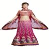 Ambaji Pink Colored Net Embroidered Lehenga Choli - Image 2