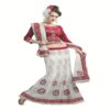 Ambaji White Colored Net Embroidered Lehenga Choli - Image 2
