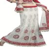 Ambaji White Colored Net Embroidered Lehenga Choli - Image 3