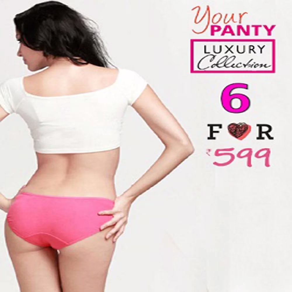 Pack Of Six Luxury Hipsters Panties
