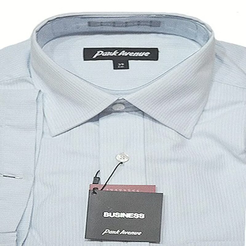 Park Avenue Light Blue Half Sleeves White Self Lining Shirt-Size 38,39