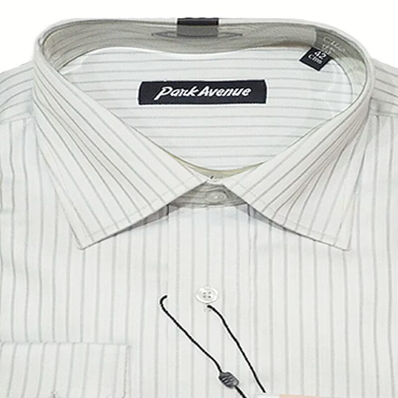 Park Avenue Off White Self Print Full Sleeves Shirt-Size 40