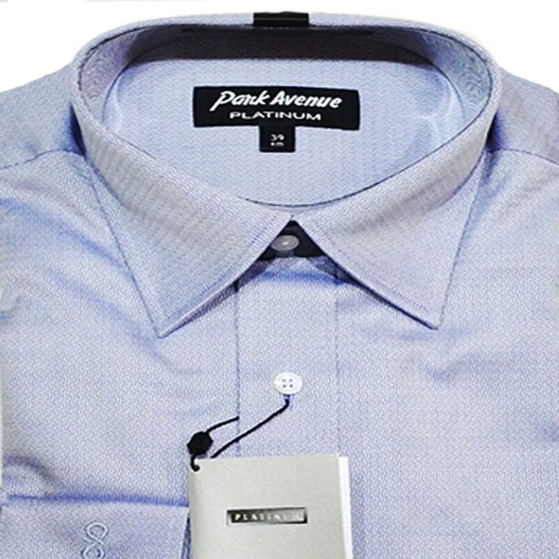 Park Avenue Platinum Purple Self Printed Full Sleeves Shirt-Size 39