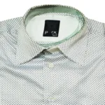 Parx Slim Black Dotted White Shirt Size-40