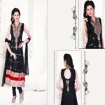Pazaar Kaanchi Black Embroidered Anarkali Salwar Kameez