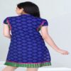 Pazaar Tulip Sapphire Blue Embroidered Green Patch Border Festival kurti - Image 2