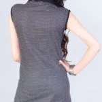 Pazaar Tulip Off  White & Black Embroidered Printed Festival kurti