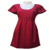 Pier One Dark Red Short Sleeves Tunic Top-Size S - Image 2