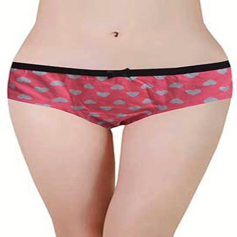 Primark Comfy Pink Heart Print Hipster Panties
