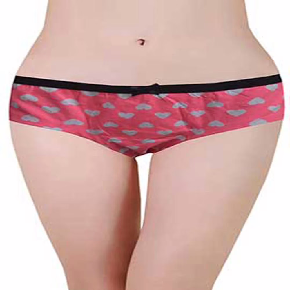 Primark Comfy Pink Heart Print Hipster Panties