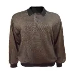 Pronto Uomo Black & Golden Collared Neck Sweater