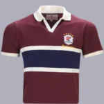 Rampwaq-Polo Maroon White Blue Stripe Tshirt