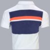 Rampwaq-Polo White Tshirt Navy Blue Red Stripes - Image 2