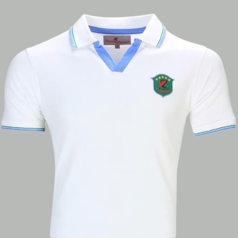Rampwaq-Polo Solid  White Tshirt