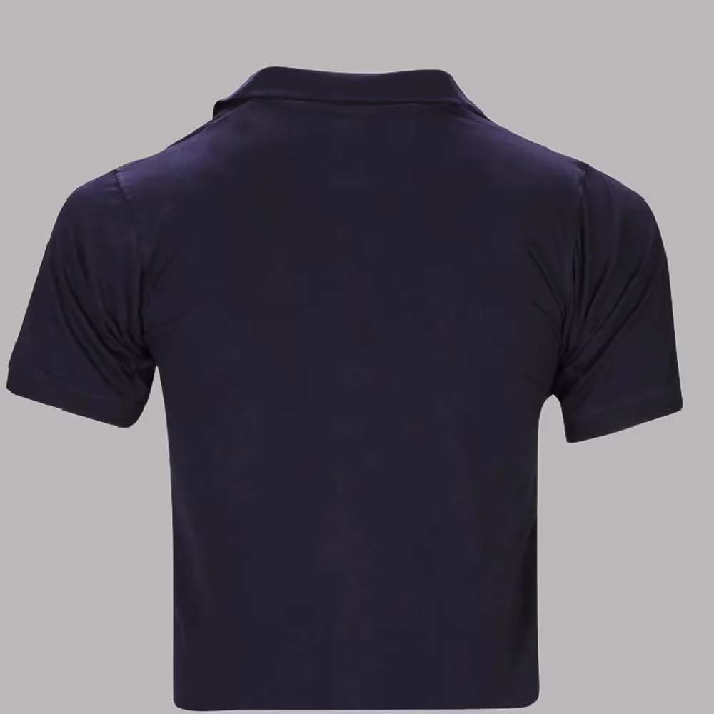 Rampwaq-Navy Blue Polo T-Shirt - Single Jersey - Image 2